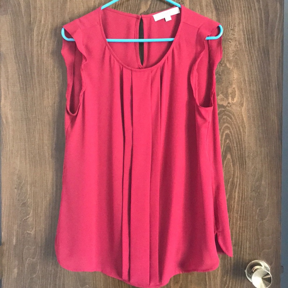 LOFT shirt sleeve blouse